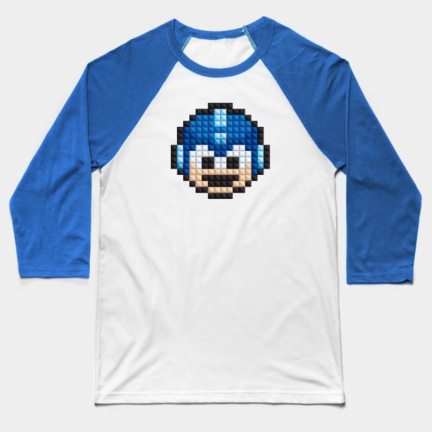 HD PIxels: Mega Man 1up Baseball T-Shirt by LinesOfCharacter